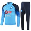 SSC Napoli Trainings Sweatshirt Pak Quarter-zip 2023-24 Blauwe - Heren